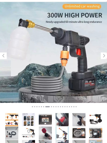 کارواش شارژی 48 ولت تک باطری 📌درباره محصول 📍کارواش شارژی 48 ولت 📍وزن خالص:3000 گرم 📍دارای مخزن مواد شوینده 📍قابل استفاده برای شستشو خودرو وسم 📍 پاشی و...